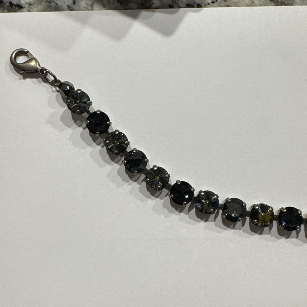 Sabika Black Crystal Bracelet
